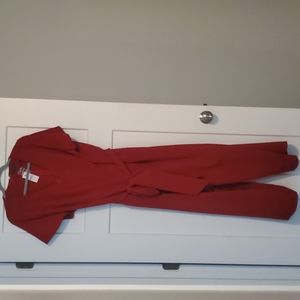 Red Jumpsuit - Great for Holidays!